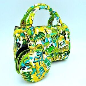 2-N-1 Graffiti Mini Handbag and Wallet